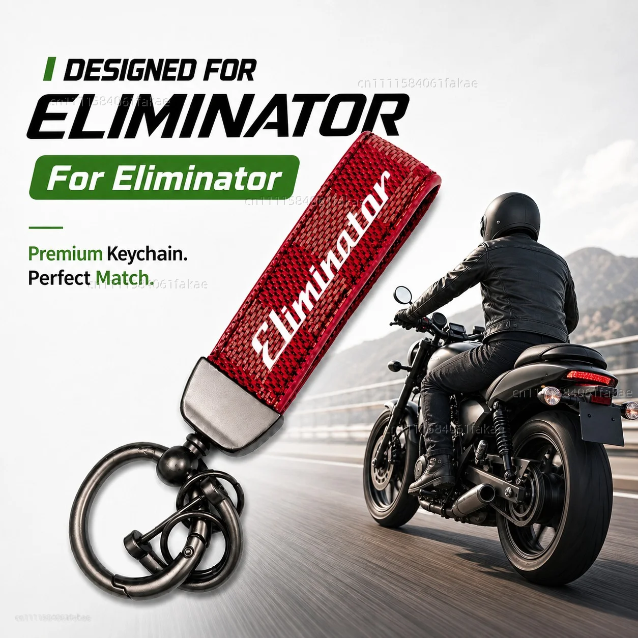 For eliminator 500 eliminator 500 se Motorcycle Keychain Leather Key Ring Custom Logo Gift for Rider Men Women Accessories