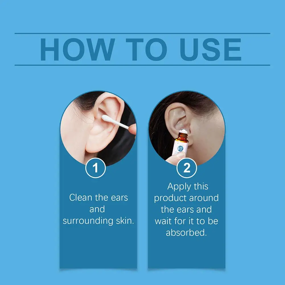 Herbal Formula Ear Ringing Relief Drops, Tinnitus Oil Effectively Relieve Earache and Improve Hearing Ear Cleaner 10ml ﻿