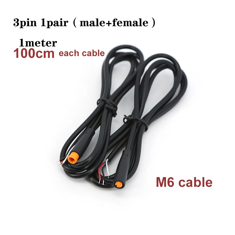 M6 2 3 4 5 Pin Stecker Elektrischer Steckverbinder Männlich Weiblich Roller Bremse Wasserdicht 6mm E-Bike Kabel Stecker Signalsensor Kabel