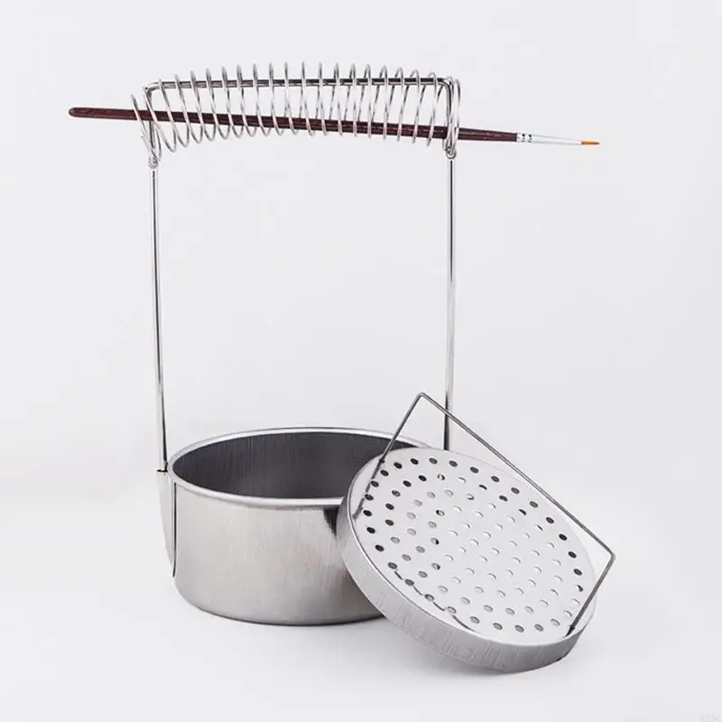 W89C Tragbarer Künstler Pinselwaschmaschine mit Waschmittel für den abnehmbaren Bildschirm zum Malen lo