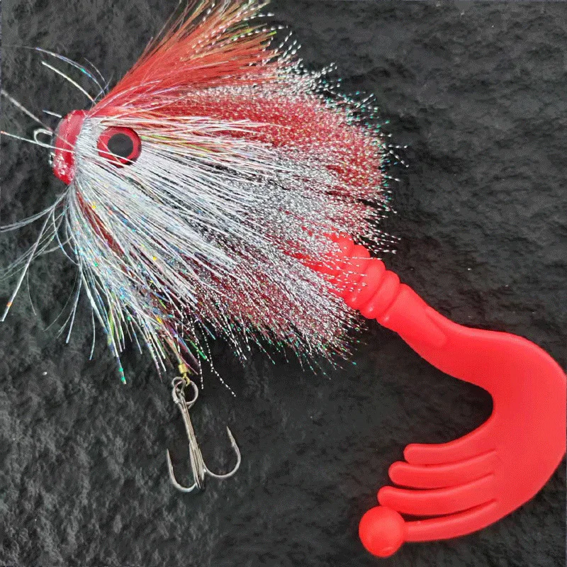80g 23cm Deep Sea Fishing Lure Fishing Bait Bionic Mouse Sea Boat Saltwater Trolling Lure Fishing Longer Cast Search Baits