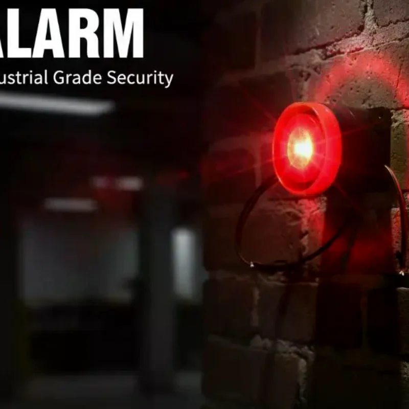 1Pcs High Decibel Sound And Light Alarm 12V 24V 220V Buzzer Anti-theft Audio Electronic Horn Waterproof Dustproof