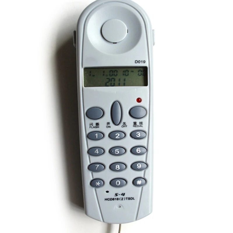 Corded Phone Test Telephone, D019 Landline Telephone with Caller Display Phones with Big Button for Home, Offices