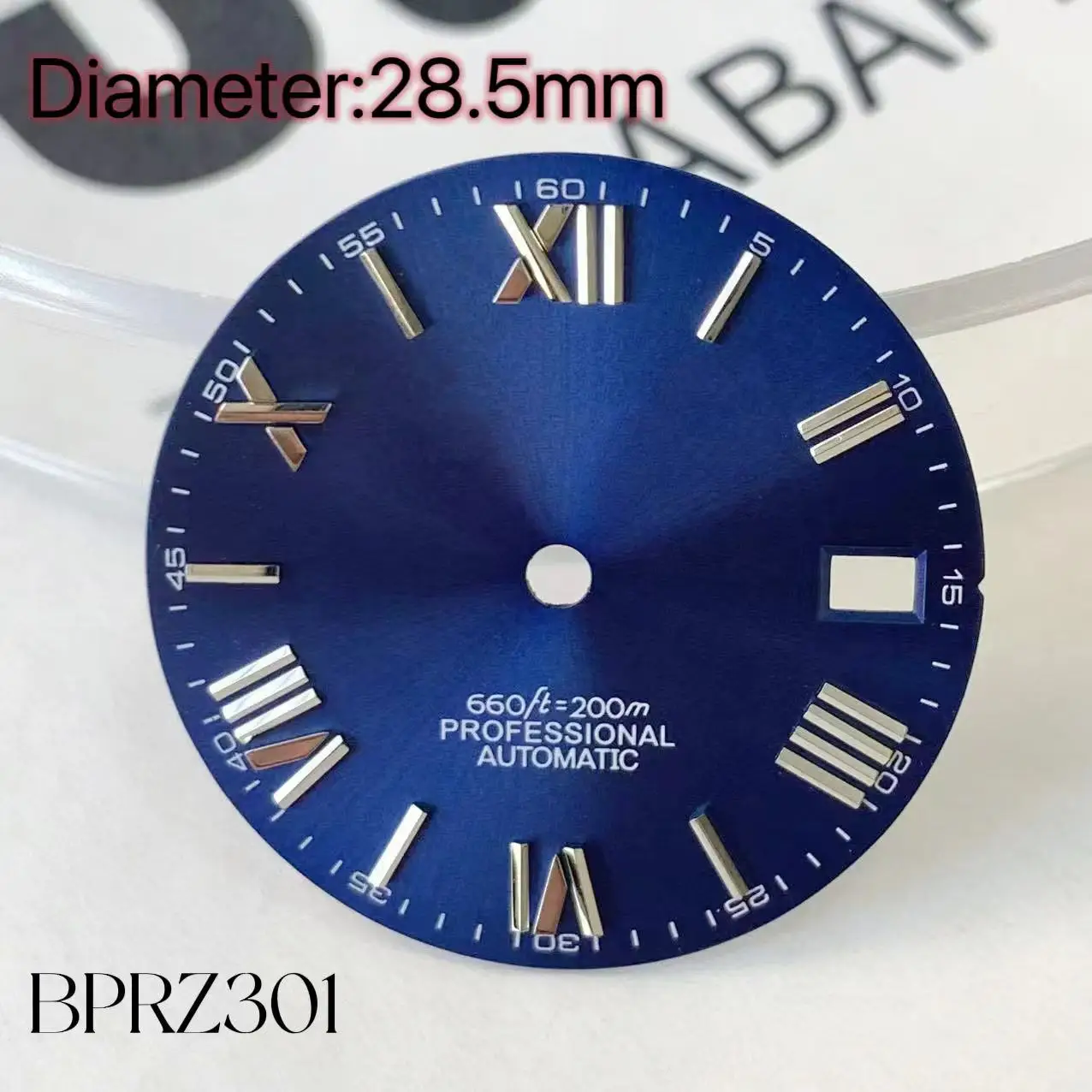 

28.5mm Rome Numerals Dial green s dial Watch Dial for Date s logo dial nh35 nh36 Movement Modified S Dials Watches Accessories