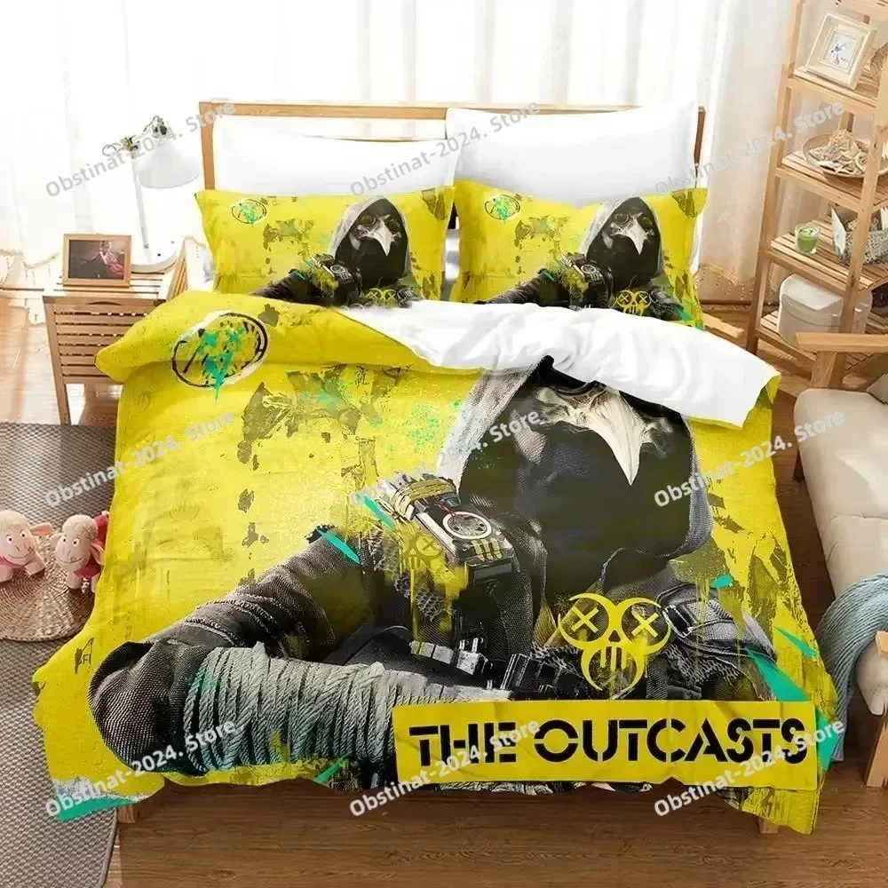 Fashion Game XDefiant Bedding Set Printed single Comforter Quilt Bed Cover Duvet Cover Pillow Case 3 Pieces Sets Kids Adult Size