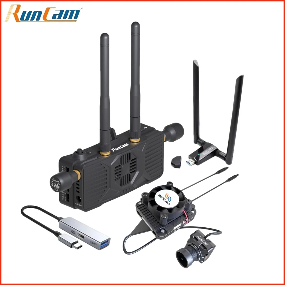 RunCam WiFiLink2 Video Transmitter Vtx (Based on OpenIPC) & WiFiLink-RX 5.8Ghz Digital HD Receiver For RC FPV Drone Parts