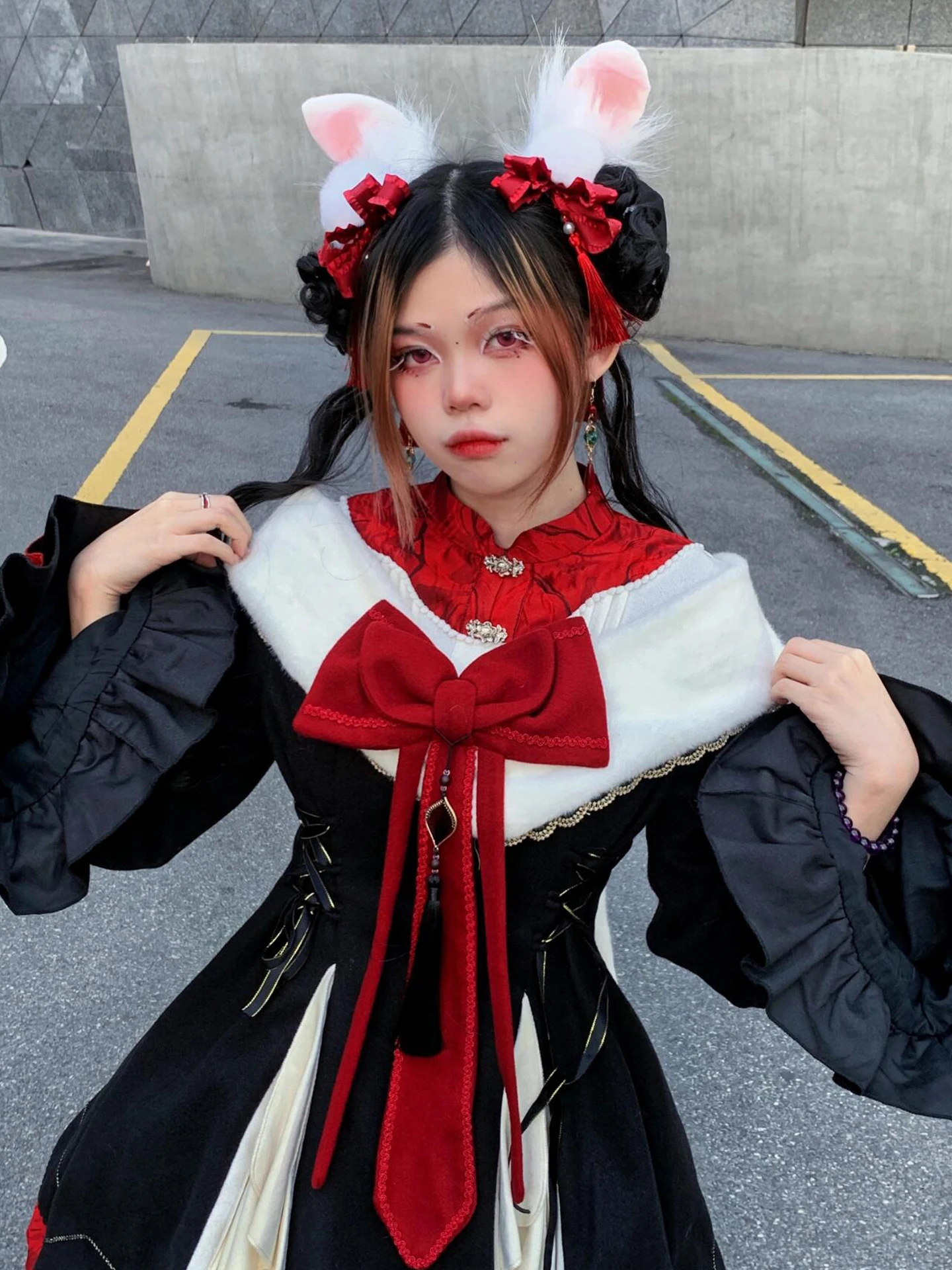 chinois-sle-lolita-hanfu-dr-gothique-cosplay-princ-nouvel-an-guerre-robe-bla-rouge-taille-haute-longue-sve-taille-haute-jupe