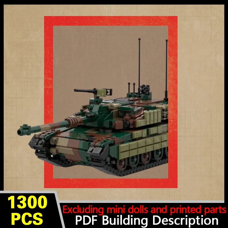 K2 Main Battle Tank Model MOC Building Bricks War Equipment Modular Technology Gifts Holiday Assemble Children Toys Suit