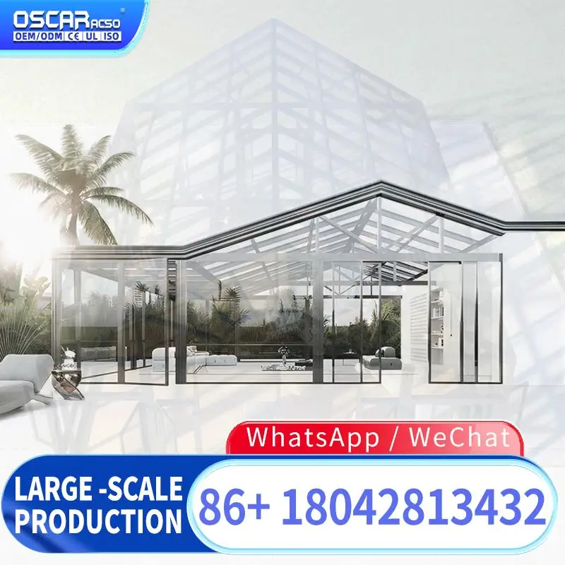 Durable Retractable Aluminum Swimming Pool Cover Waterproof Outdoor Shading for Villa sunroom