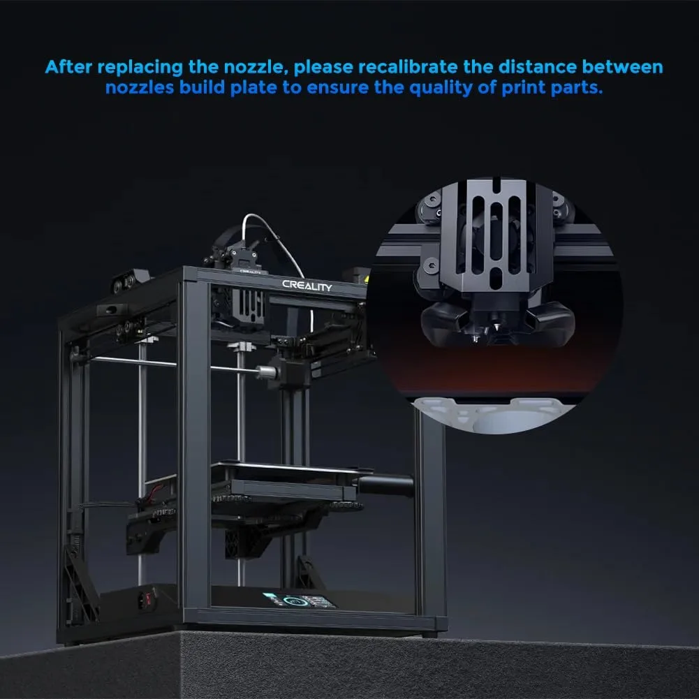 Creality Ender 3 V3 SE Düsen 0,2/0,4/0,6/0,8/1mm Hochgeschwindigkeits-Messingdüsen Hotend Extruder Düse 3D-Drucker Zubehör – Detail 4