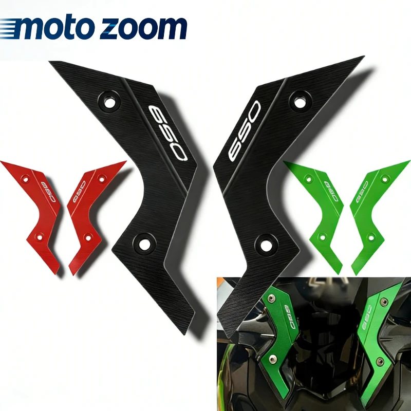 

CNC Motorcycle Windshield Screen Decorative Cover Wind Deflector For KAWASAKI Z650 Z650ABS Z 650 ABS 2017-2025