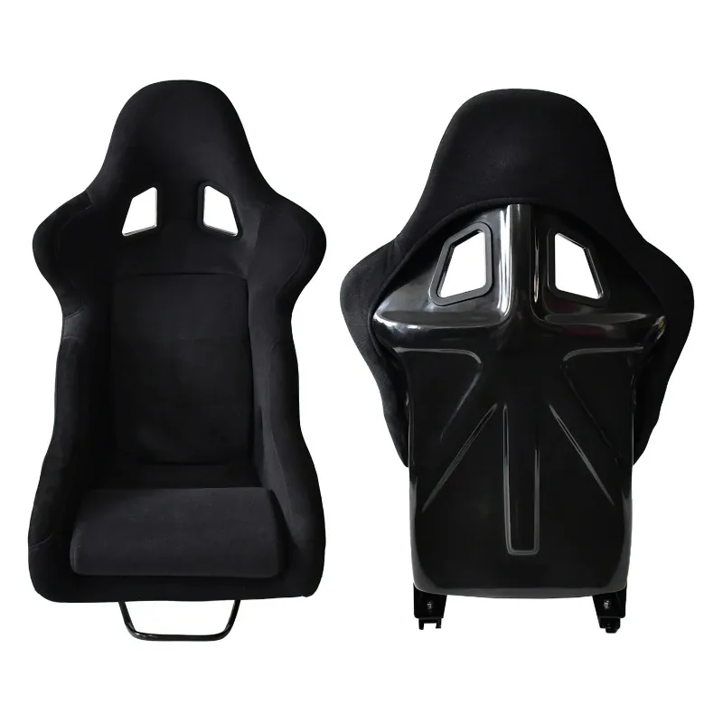 

Universal Sports Car Racing Seats Comfortable Black Suede Barrel Seats