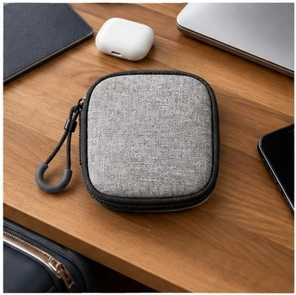 Heavy Duty Cable Management Organizer Bag for Cables Adapters USB Memory Cards Earphones Travel Makeup Shaving Kit Cord Storage