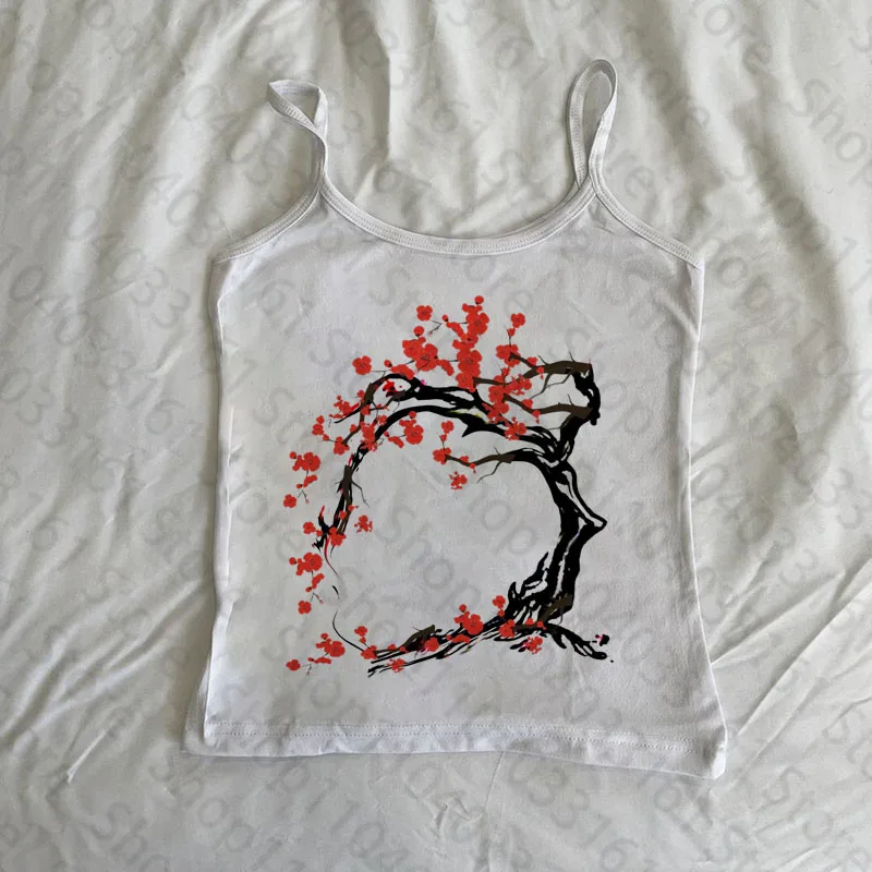 Crop Tops With Suspenders Aesthetic Women's Blouses 2000s Y2k Tops Sexys 90s Clothes Vintage Sexy Top Tanks & Camis Harajuku Emo