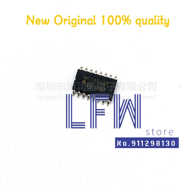 10 pz/lotto MC14512BFEL MC14512B MC14512 SOP16 Chipset 100% Nuovo e Originale In Magazzino