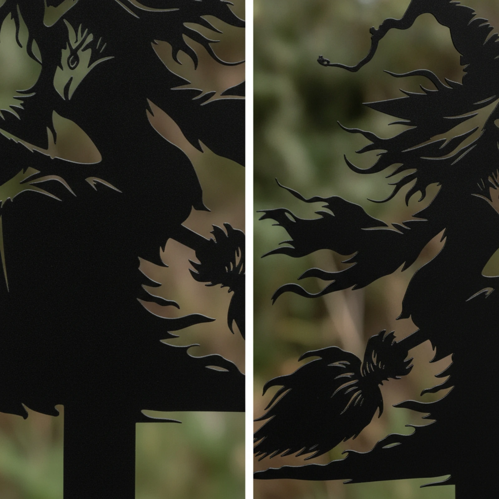 Witch on Broom Stake Black Witch Silhouette Stake Segnaposto per Halloween Spaventoso Decorazione Festivo for Garden, Lawn