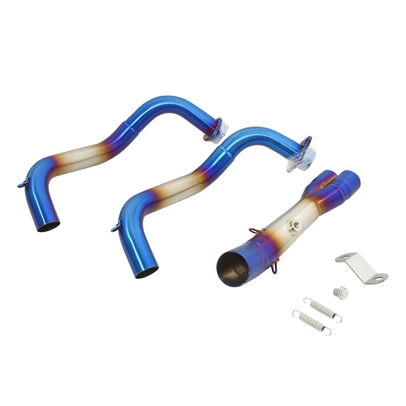 Slip-On For Yamaha YZF R7 MT07 FZ07 MT-07 2021 - 2023 Motorcycle Exhaust System Front Link Pipe Connecting 51mm Muffler Moto