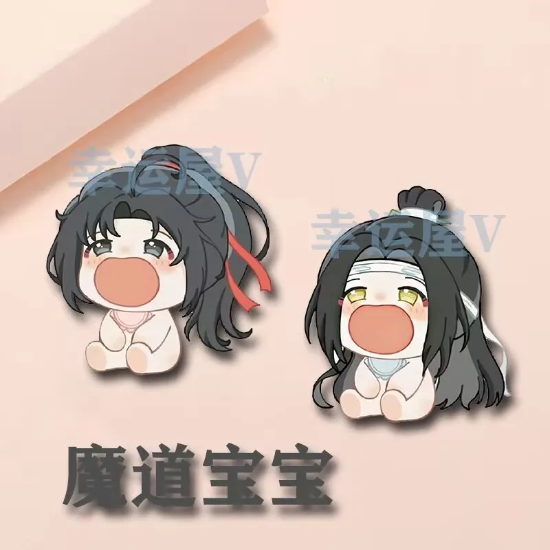 

Брошь «Мастер демонического пути», аниме, школьный портфель, акриловый кулон с мультяшным рисунком, 2D украшения Wei Wuxian Lan Wangji