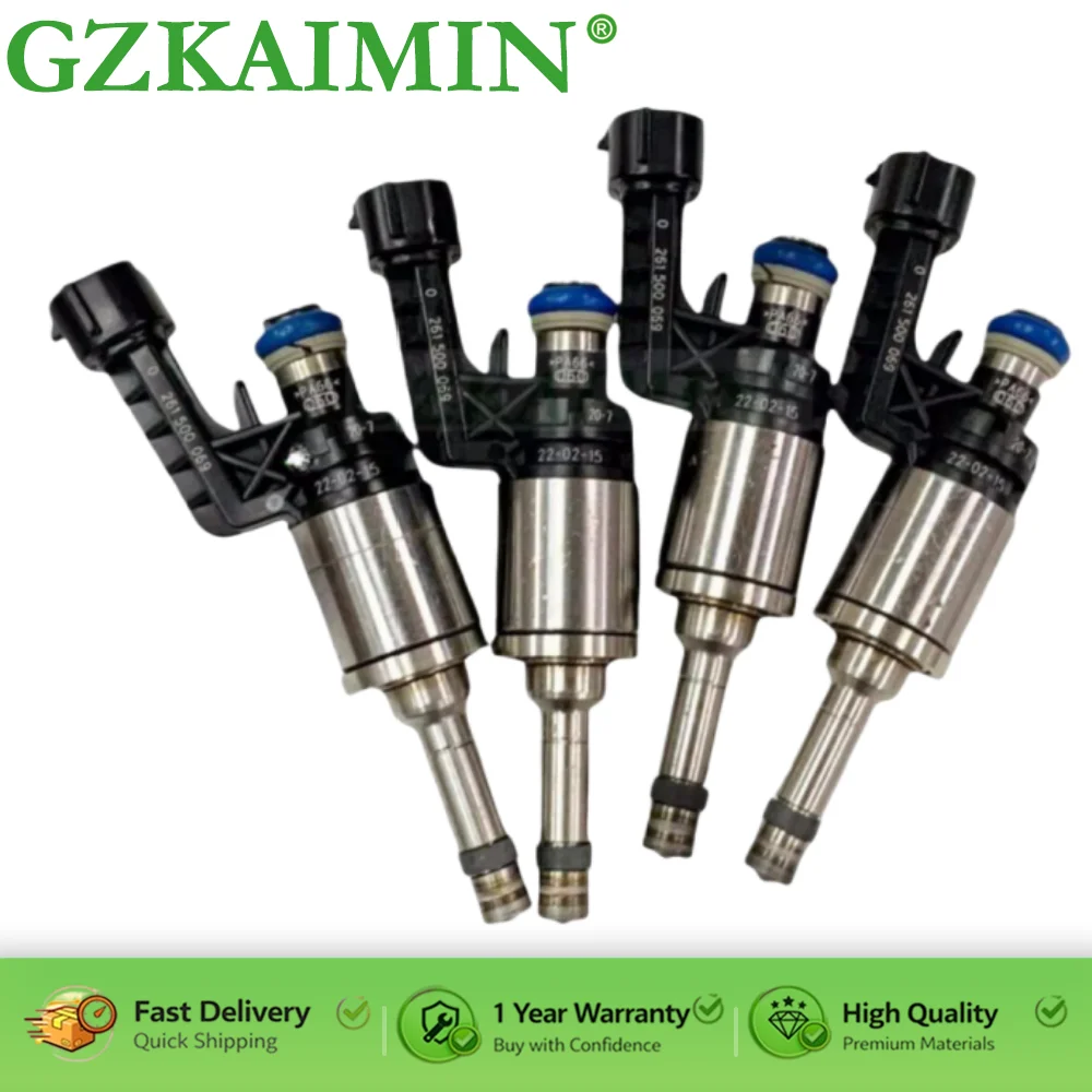 GZKM 4PCS  Fuel injector Nozzle 16600-1LA0A 0261500069 16600-1LA0B For Infiniti QX56 QX80 M37 M56 Q70 Q70L  For Nissan Patrol