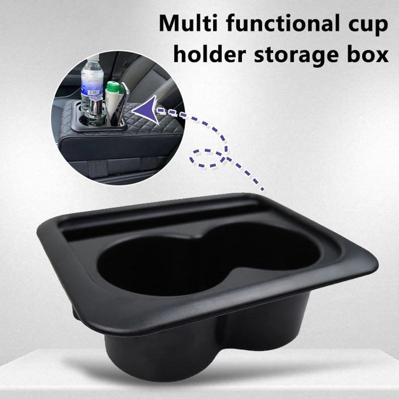 Car Cup Holder Center Console Armrest Pillow Universal Water Cup Holder With Cell Phone Storage Holder Car Interior Accessories