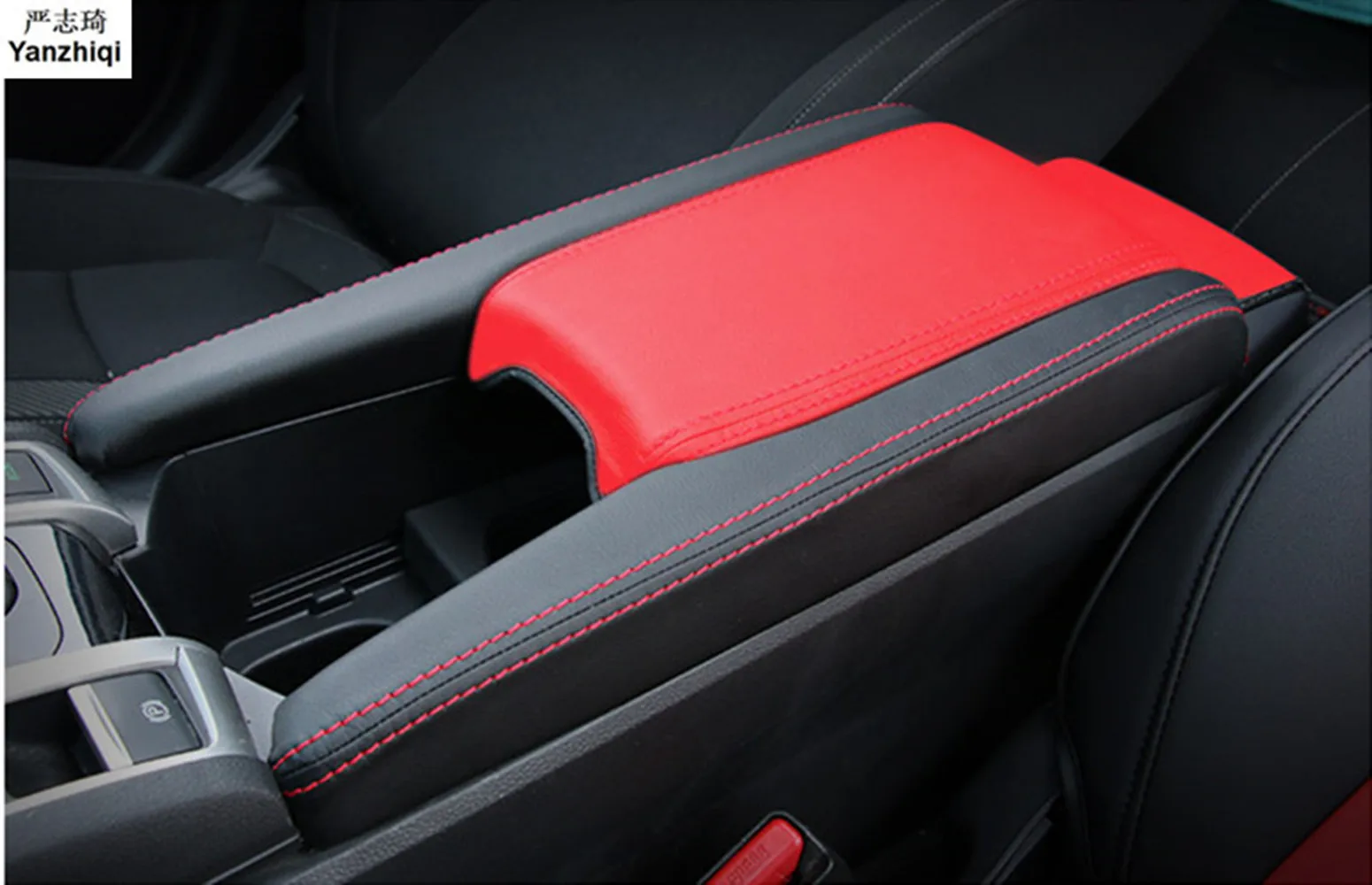 

Microfiber Leather Car Console Armrest Box Sleeve Covers Pad Center Storage Box Cover Mat For Honda Civic 2016 2017 2018