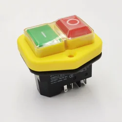 1PC Electromagnetic switch start switch waterproof power tool switch 16A250V4Pins/5Pins Can Replace KJD17B