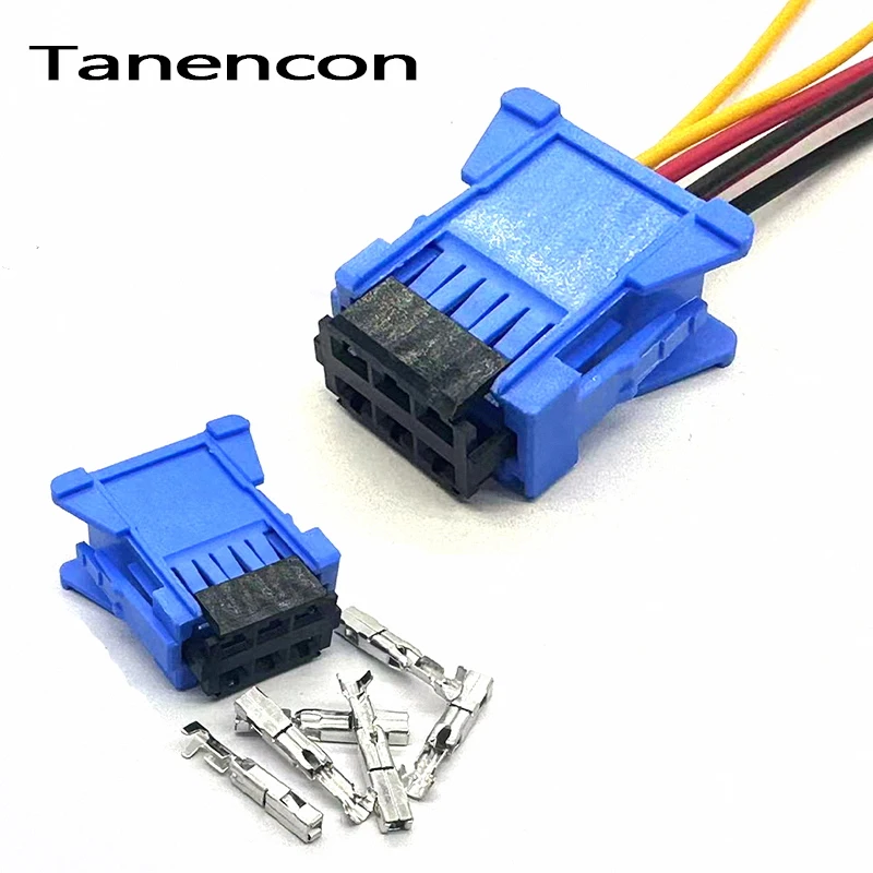 1/5/10 Set 6 Pin Car Female Connector Car Air Conditioning Blower Speed Control Plug 98172-1004 for Peugeot Citroen Triumph Sega