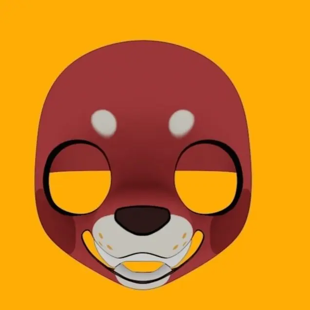 Kemono Base Mask Small Bear Skull 3DPrinting Fur Coat Headdress Fur Role-playing Clothing Accessories Role-playing Cosplay Prop