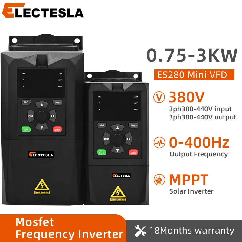 

VFD 0.75KW 1.5KW 2.2KW 3KW 3-phase 380V/3-phase 440V Variable Frequency Drive Converter