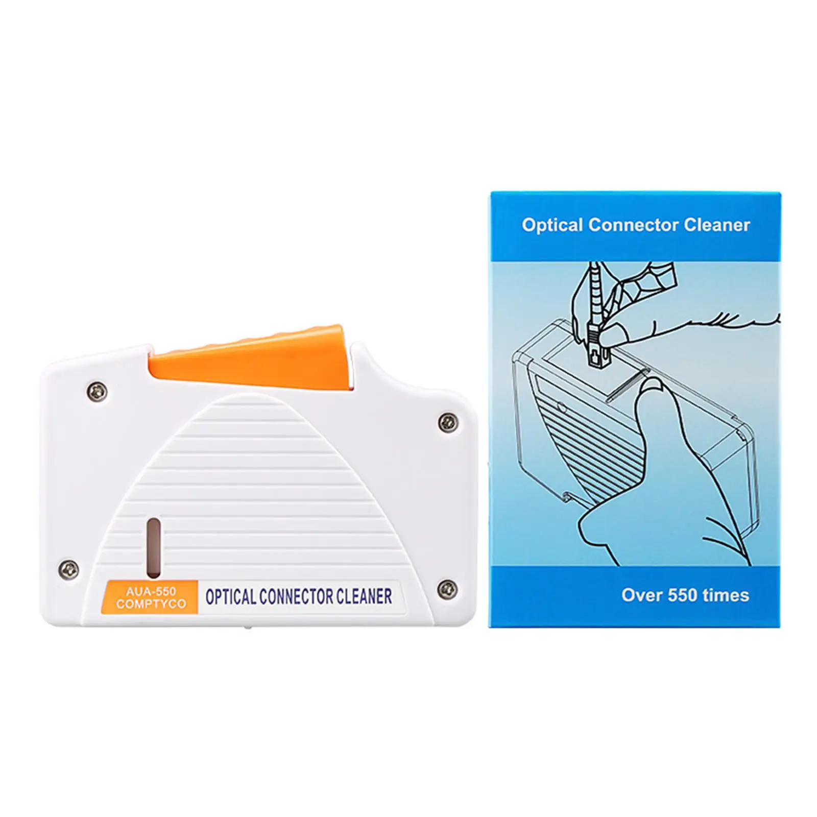 Optical Connector Cleaner Plastic Fiber Optic Cleaning Box Tape Reel Tool for Network Maintenance view 4