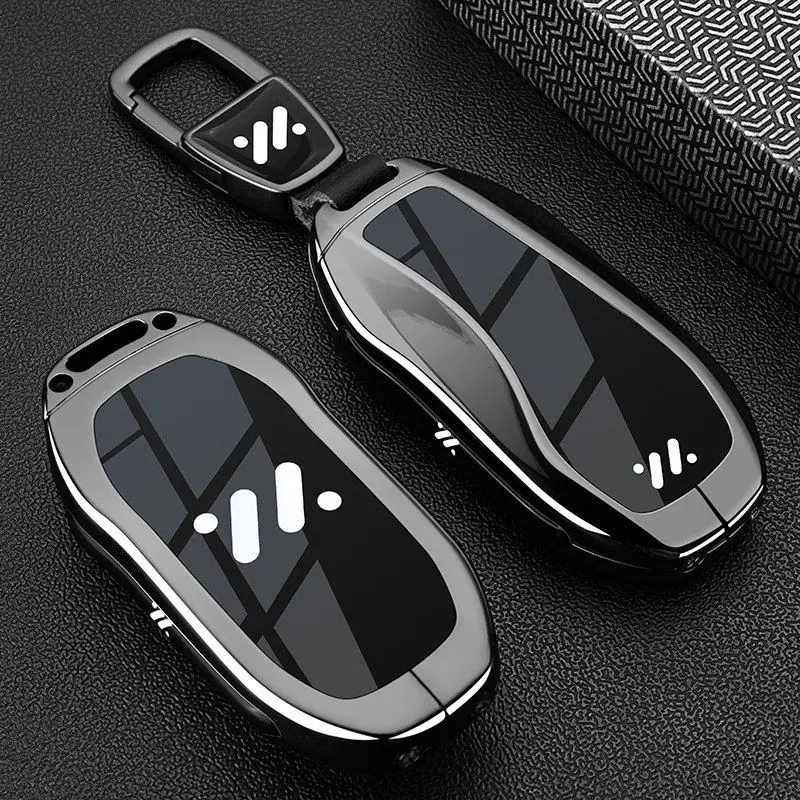 Zinc Alloy Car Key Case for IM Zhiji L7 LS7 L6 LS6 Keychain Remote Cover Shell Housing Ring Holder Fob Accessories image 3