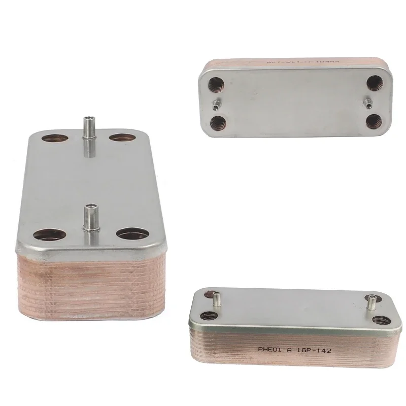 Adapted for 12/14/16 PlatesGas Boilers Accessories Plate Heat Exchanger For Gas Boilers Replacement
