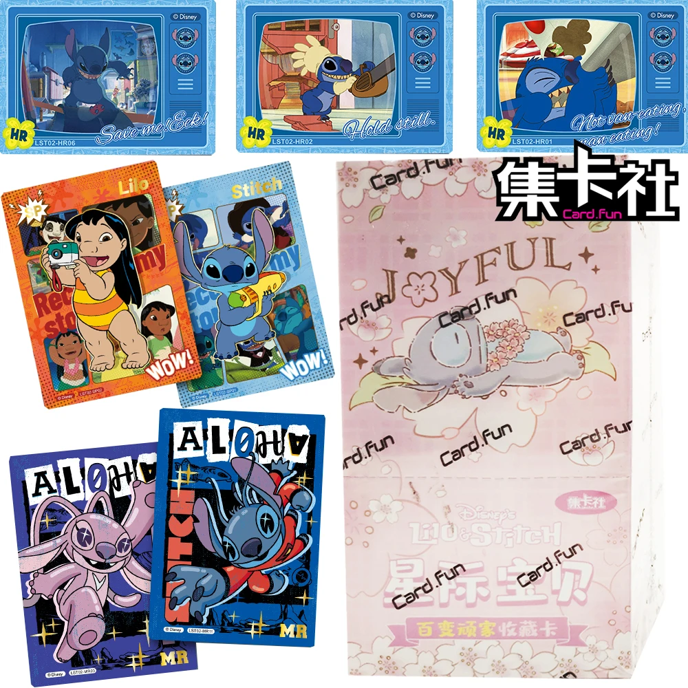 

Новые оригинальные коллекционные карты Fun Lilo & Stitch, редкие лимитированные мягкие милые карты на день рождения Q-версии, детский подарок для хобби