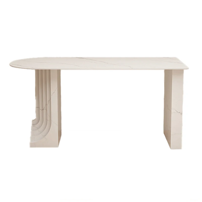 

Slate dining table for home use, living room island light luxury modern simple high-end small apartment dining table