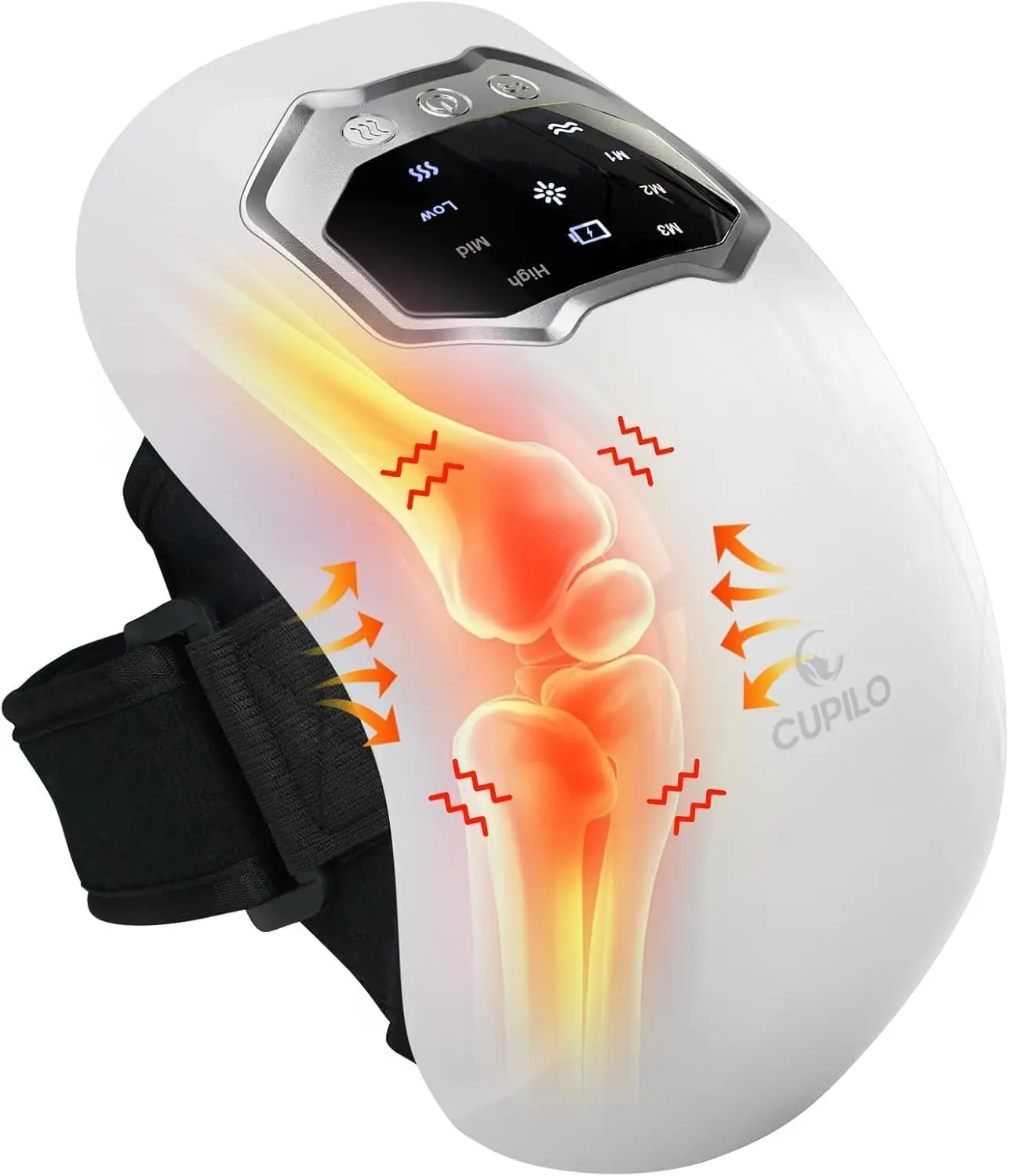

Portable Cordless Knee Massager with Heat and Vibration for Pain Relief, Perfect Gift for Family