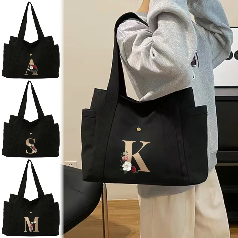 

Холщовая сумка Gold Series, универсальная повседневная сумка для покупок, модная дорожная сумка для хранения, высококачественная сумка, рабочие сумки для поездок на работу