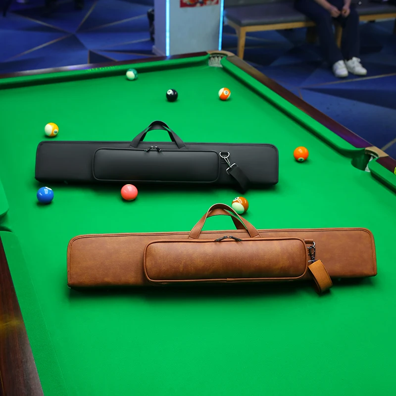 

Wholesale Customizable Soft Pool Cue Case Factory Supply Waterproof Snooker Stick Bag for Players Snooker & Billiard Cases