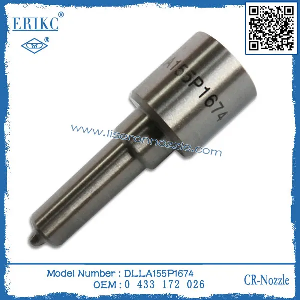 ERIKC DLLA 155 P1674 Spray Nozzle DLLA155P1674 (0433172026) Fuel Injector Nozzle  DLLA 155P 1674 for 0445110291 0445110409