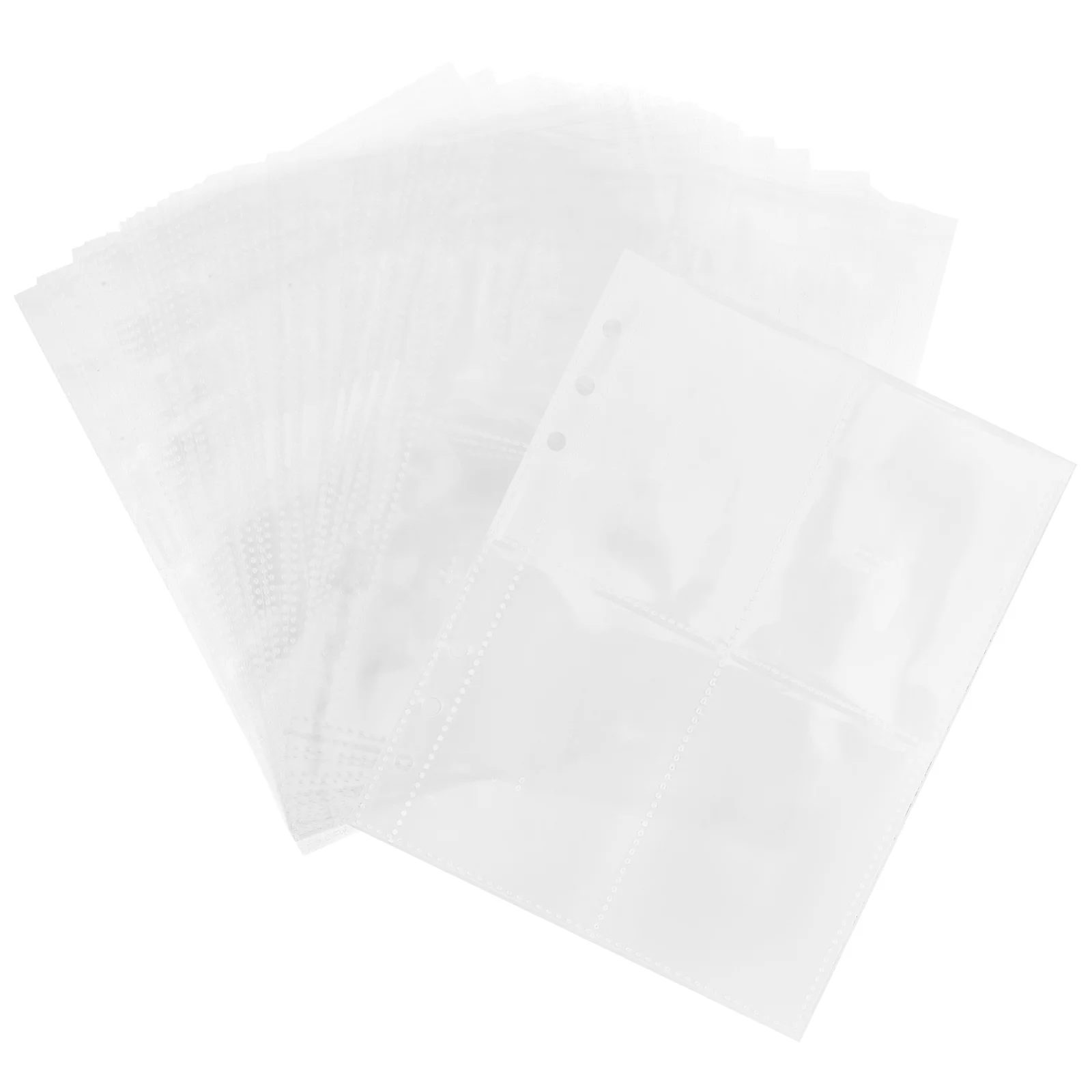 

25 Sheets Envelope Insert Binder Inserts 100 Numbered Replaceable Budget Pockets Daily Use Loose Leaf Pocket Small Envelopes