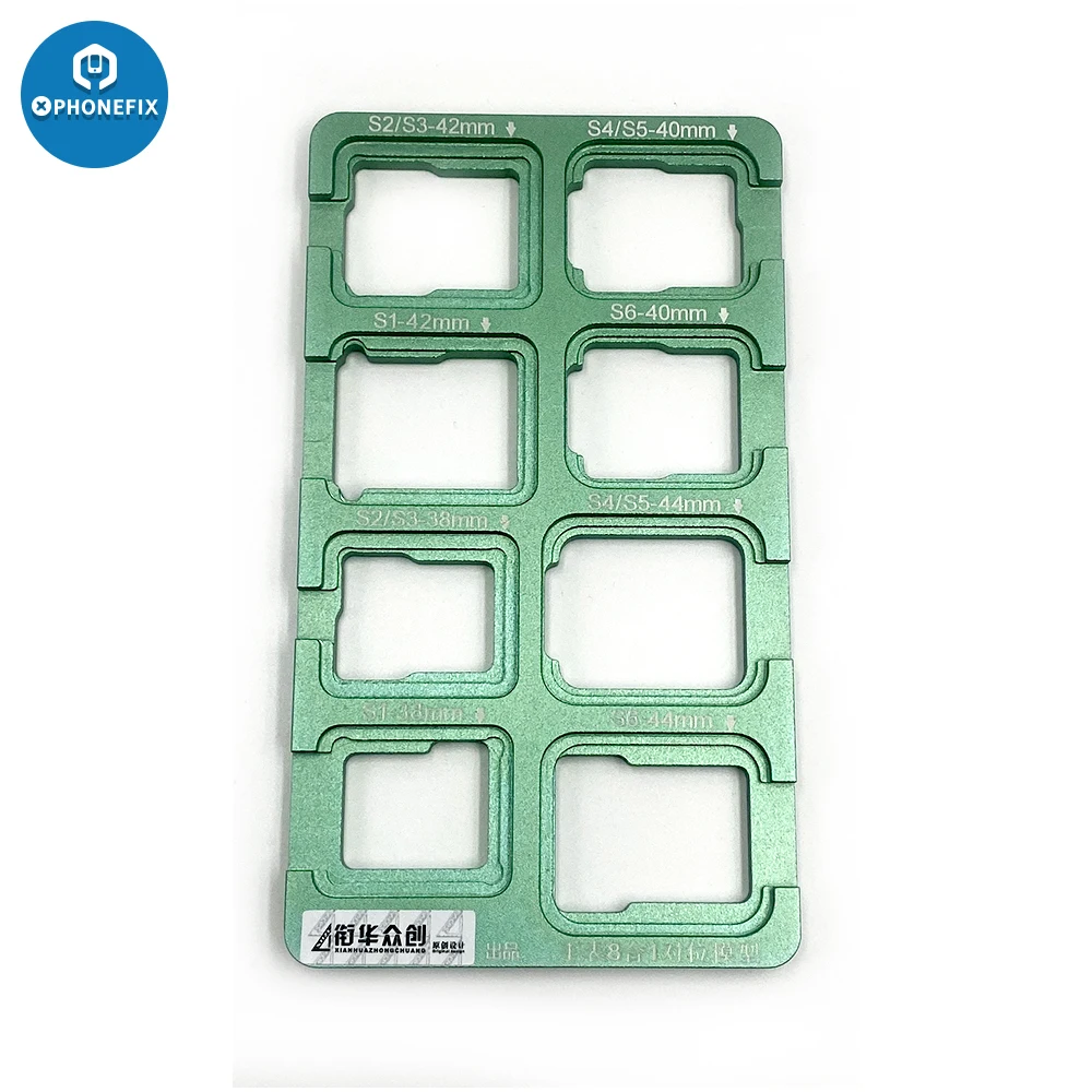 8ใน1ตำแหน่งแม่พิมพ์ Alignment Mold สำหรับ IWatch S1 S2 S3 S4 S5 S6หน้าจอ LCD Refurbish แม่พิมพ์แยก laminating ซ่อมเครื่องมือ