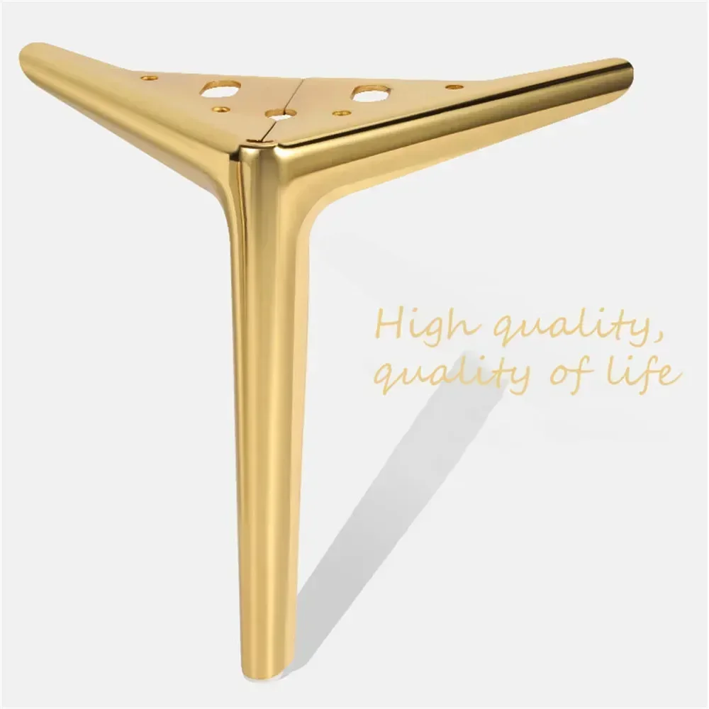 4Pcs/Set Feet For TV Sofa Coffee Leg Metal Support Drawer Cabinet Strong Feet Load 800KG Table Bathroom Cabinet Furniture