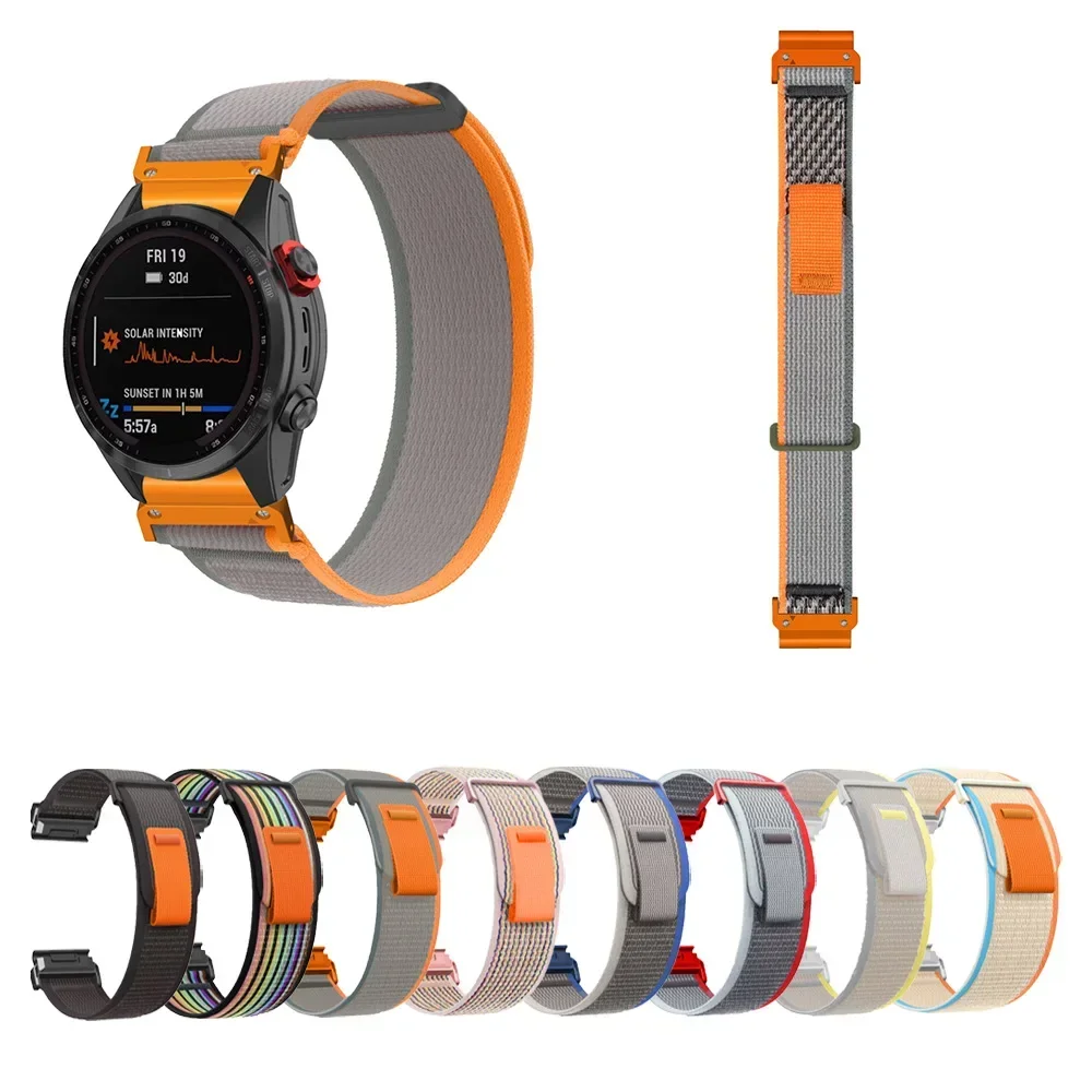QuickFit 22mm 26mm Nylon Strap For Garmin Fenix 8 51mm 7 7X Pro 6 6X 5 5X Plus SmartWatch Wristband For Garmin Epix Gen Bracelet