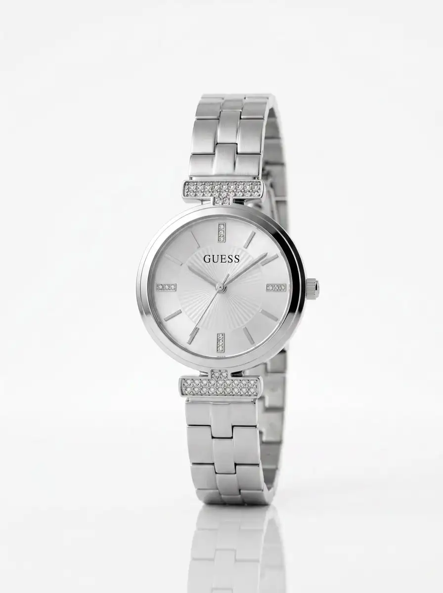Guess Stainless Steel Women's Watch Dainty #GW0762L1 Quartz Movement Daily Jewelry Watches For Women Stainless Steel Watch