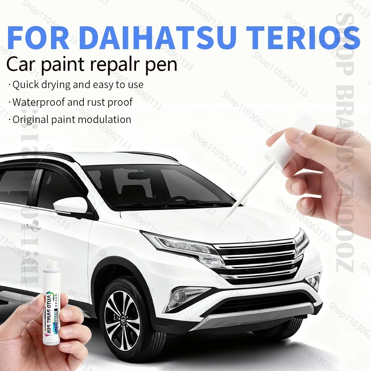 

Ручка для ремонта автомобильной краски, средство для удаления царапин, автоаксессуары «сделай сам», черный, белый, красный, бронза, металлик, зеленый для DAIHATSU Terios