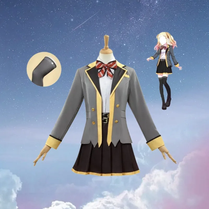 

Anime Tenma Saki Cosplay Costume JK Uniform Coat Shirt Skirt Suit for Women Girls Halloween Carnival Party Roleplay Outfits