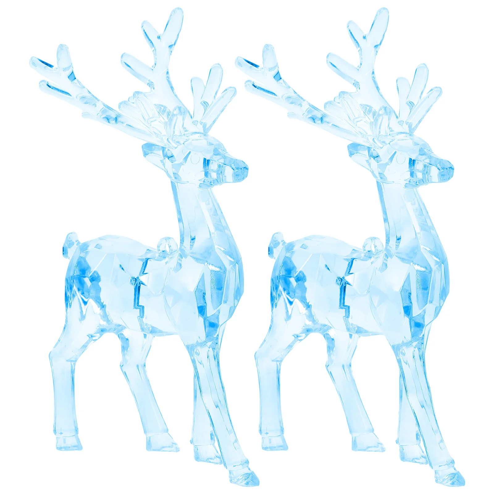 

2Pcs Xmas Elk Pendant Hanging Acrylic Ornament Christmas Decoration Realistic Reindeer Design for Tree Holiday Party Decor