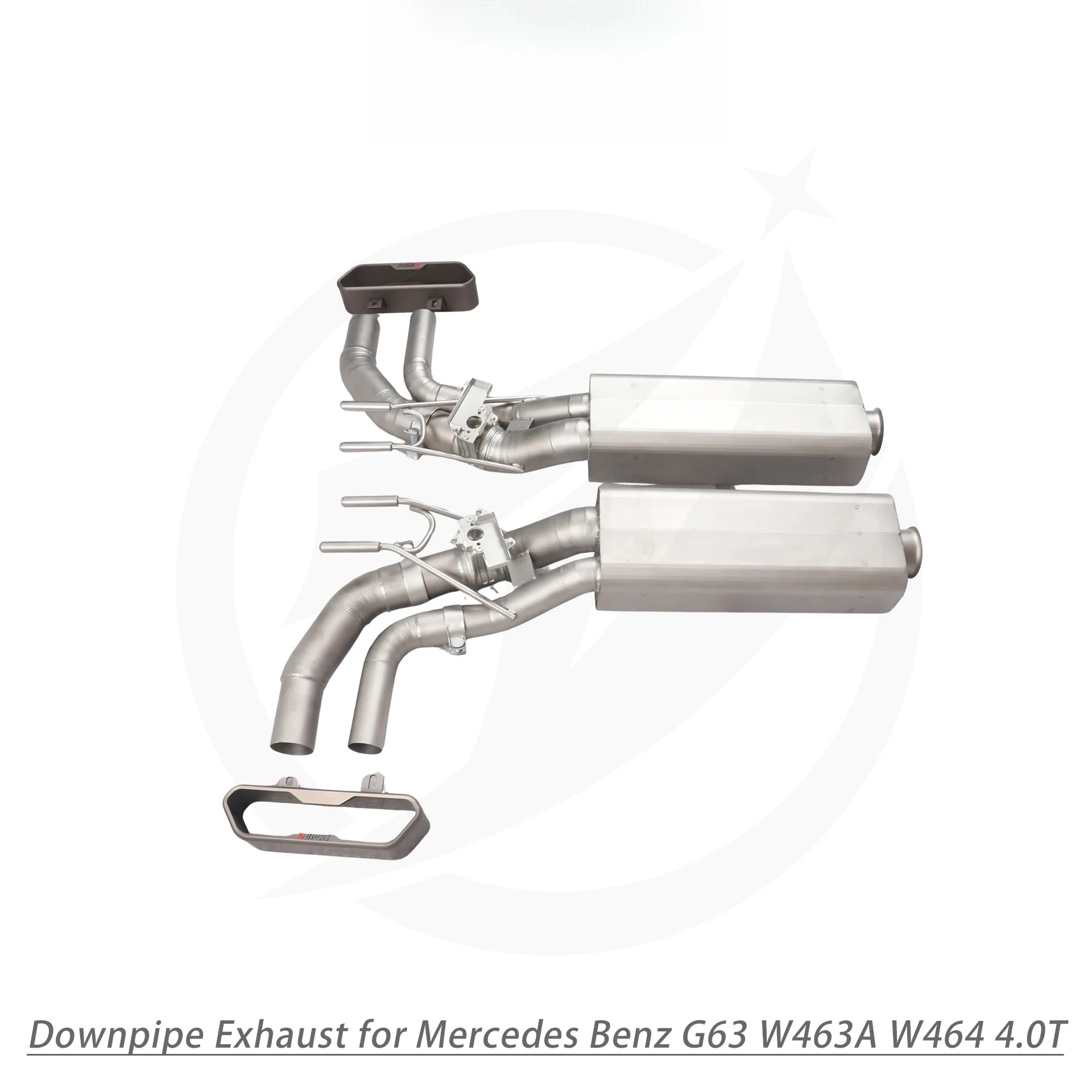 YT for G63 W463A W464 4.0T 304Stainless Steel Rear Section Valved Exhaust System