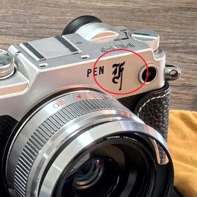 5pieces Metal F Logo Sticker Camera Decoration Nameplate  Badge for Olympus Olympus PEN Camera
