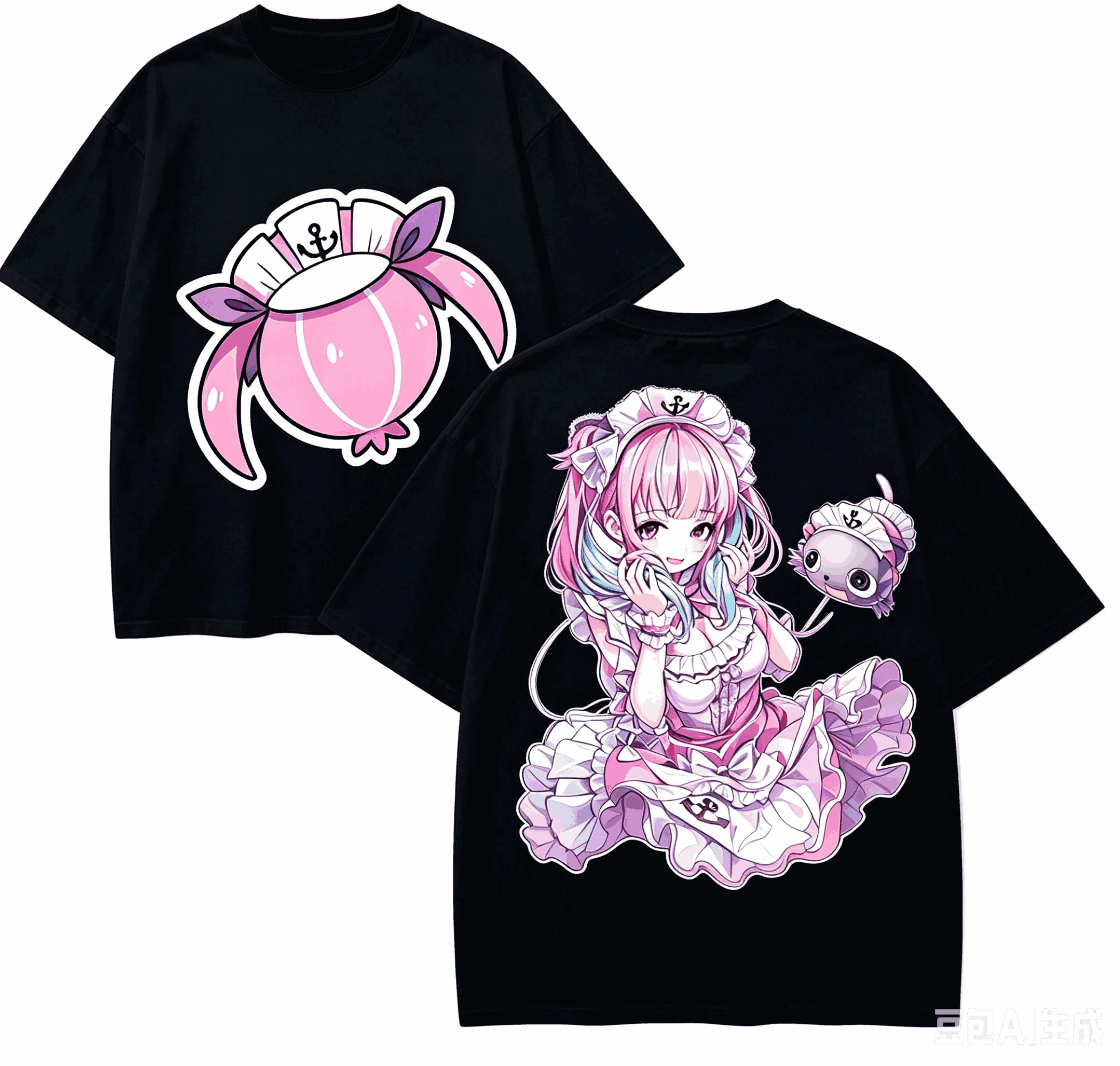 Minato Aqua Anime Lover T-shirt Harajuku Cotton New Model High Street  Oversized Unisex Retro Fashion Couples Breathable Classic