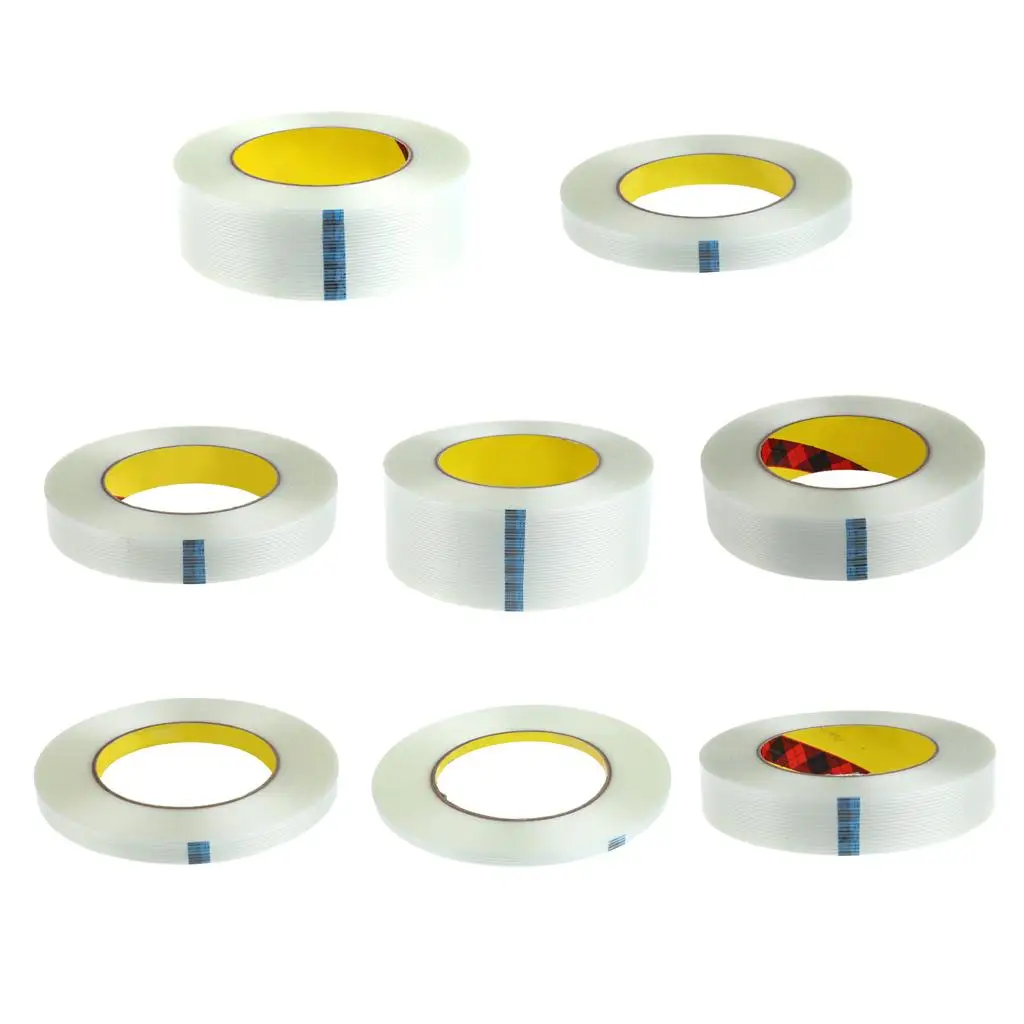 Filament Strapping Tape 55yds 5mm-50mm Width 0.4''-2'' Fiberglass Tape